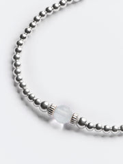 Penny Aqua Marine Bead Bracelet