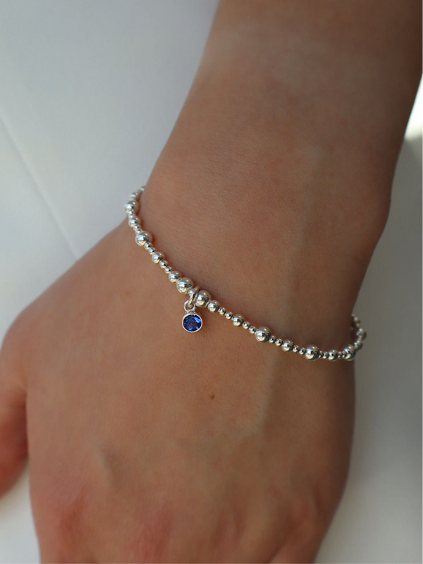 Sapphire September Birthstone Bracelet