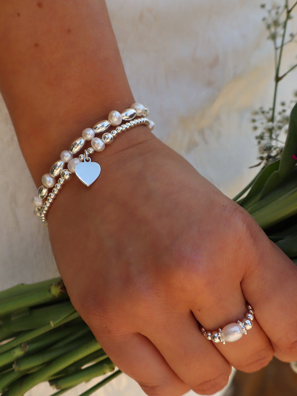 Engravable Pippa Pearl Stack