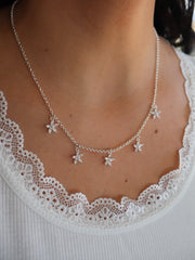 Sparkle Flower Necklace