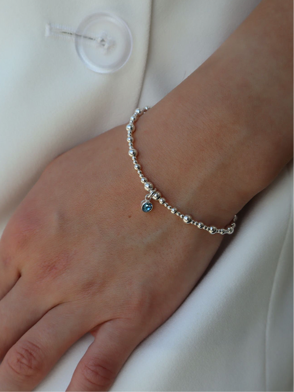 Aquamarine March Birthstone Bracelet