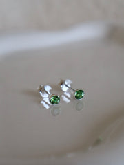 Peridot August Birthstone Stud Earrings
