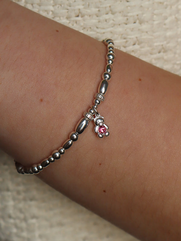Pink Bear Bracelet
