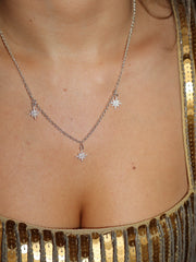 3 Sparkle North Star Necklace