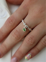 Peridot August Birthstone Ring
