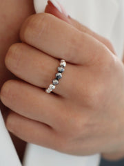 Twilight Triple Bead Ring