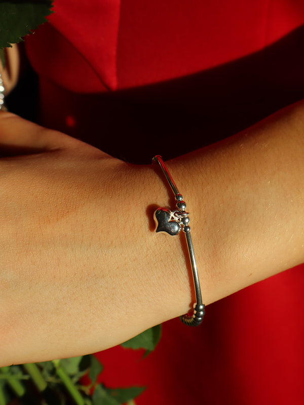 Halle Heart Tube Bracelet