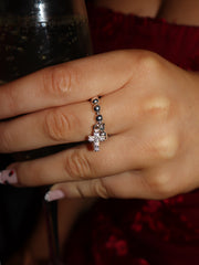 Sparkle Cross Popcorn Ring
