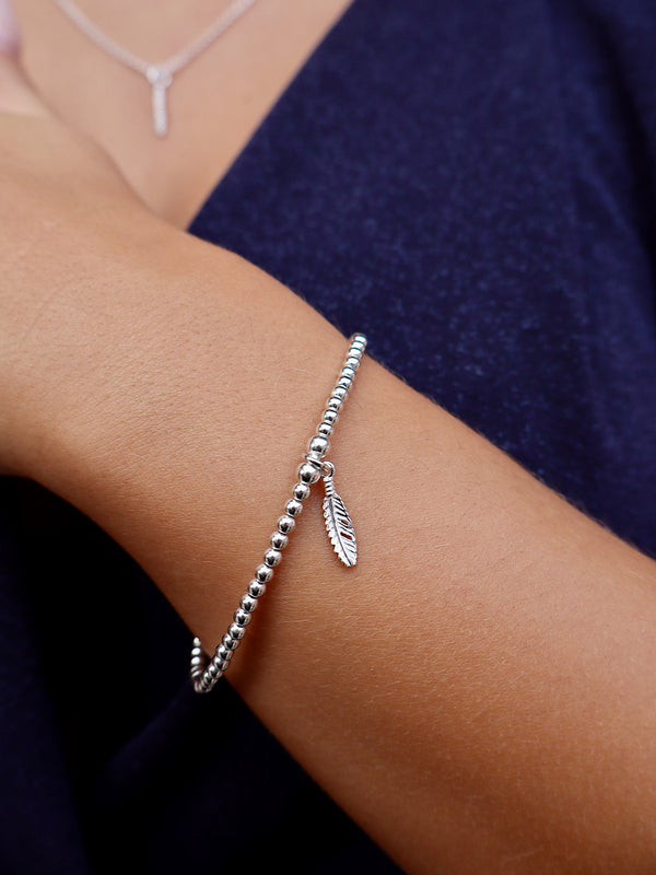 Faith Feather Bracelet