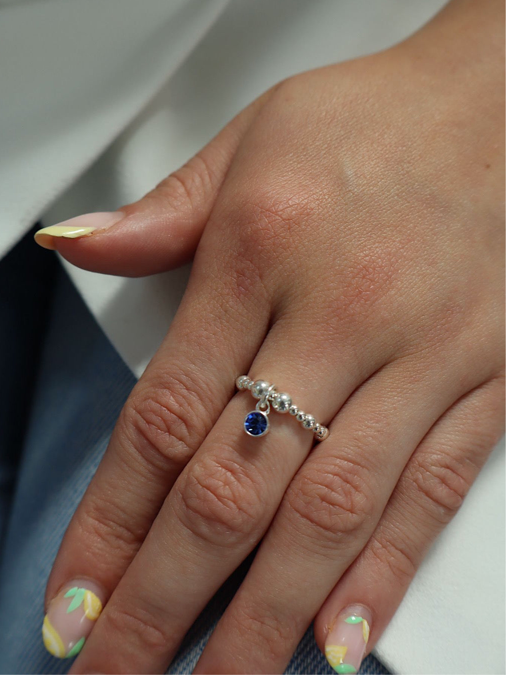 Sapphire September Birthstone Ring – Quilla Co - Main Image