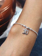 30th Birthday Bracelet