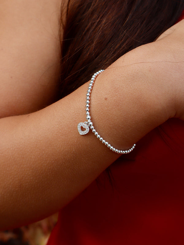 Sparkle Open Heart Bracelet