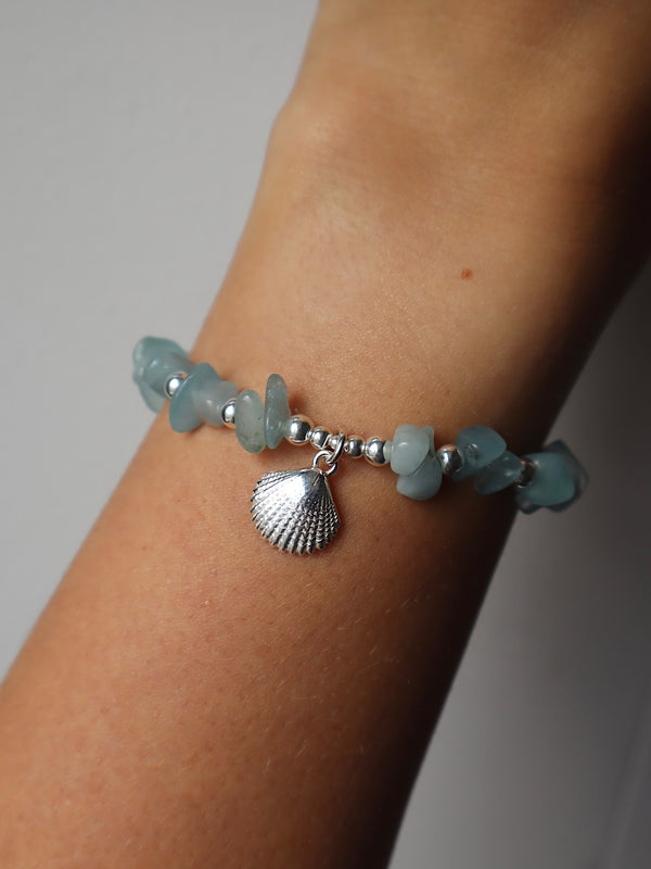 Shell Aqua Marine Bracelet