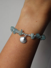 Shell Aqua Marine Bracelet
