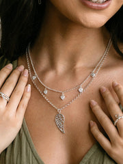 5 Sparkle Heart Necklace