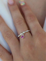 Tourmaline October Birthstone Ring