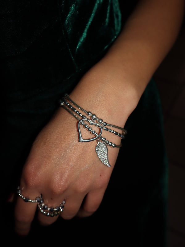 Angel Love Bracelet Stack