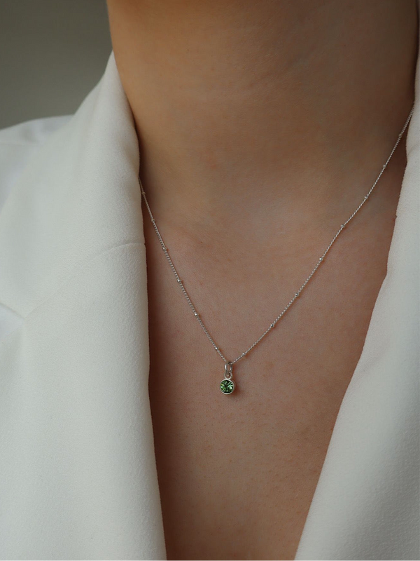 Peridot August Birthstone Necklace