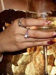 Sparkle North Star Ring