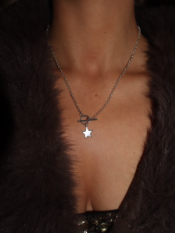 Twinkle Star T Bar Necklace