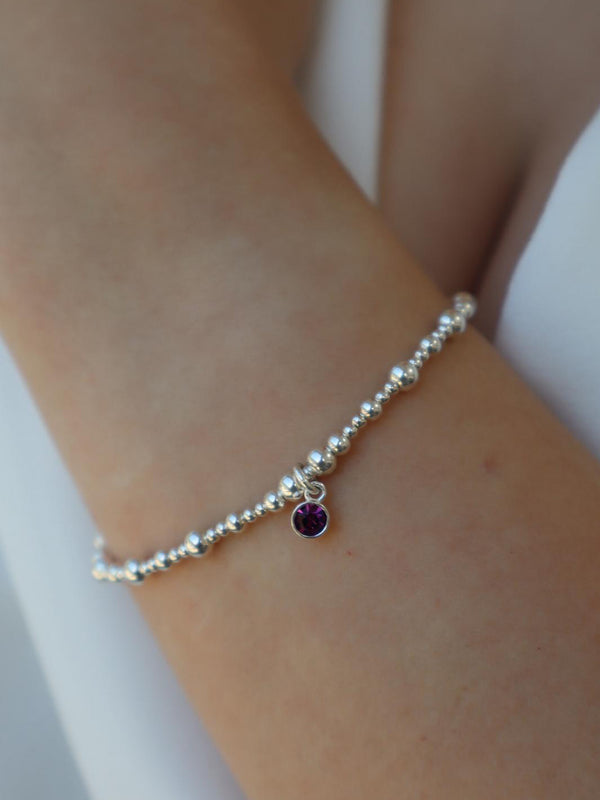 Amethyst February Birthstone Bracelet