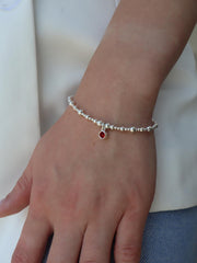 Garnet January Birthstone Bracelet