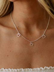 Annie 3 Love Heart Necklace