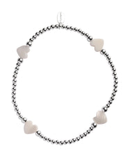 Millie Mother of Pearl Anklet Heart