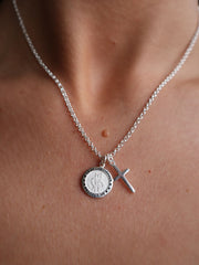 St Christopher Necklace with Cross