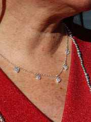 5 Sparkle Heart Necklace