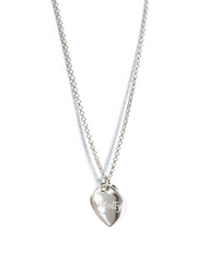 Double Side Engraved Heart Necklace