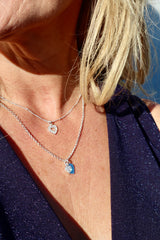 Double Sparkle Heart Necklace