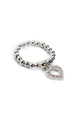 Sparkle Open Heart Ring