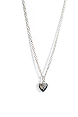 Double Sparkle Heart Necklace