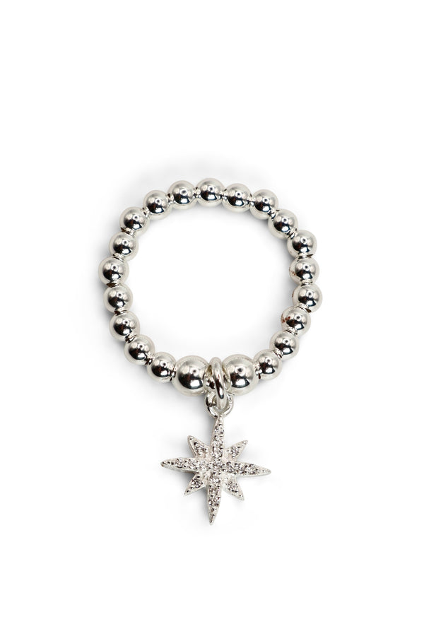 Sparkle North Star Ring
