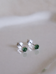Emerald May Birthstone Stud Earrings