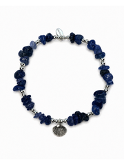 Shell Sodalite Anklet