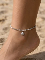 Shell Mixed Bead Anklet