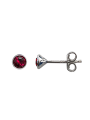 Garnet January Birthstone Stud Earrings