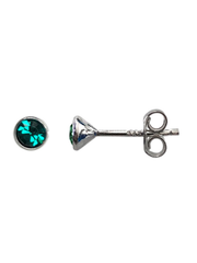 Emerald May Birthstone Stud Earrings