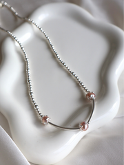 Filigree Blush Pippa Pearl Necklace