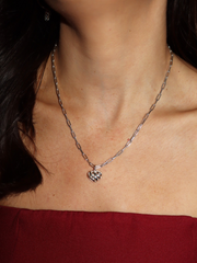 Sienna Swirl Heart Necklace