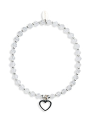 Cassie Clear Heart Bracelet