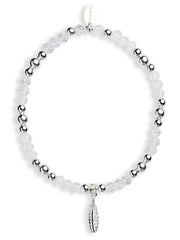 Gabriella Clear Feather Bracelet