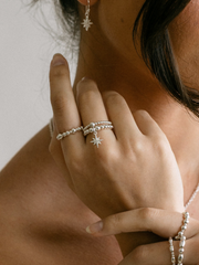 Sparkle North Star Ring