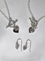 Sparkle Silver Heart Gift Set