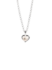 Pippa Pearl Heart Necklace