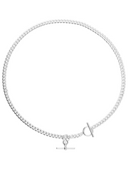 Luxury Cuban Double T Bar Necklace