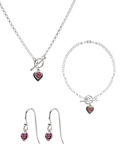 Sparkle Pink Heart Gift Set