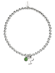 Letter Bracelet with Birthstone